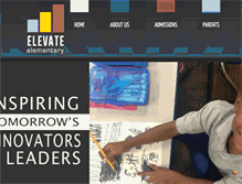 Tablet Screenshot of elevateschool.com